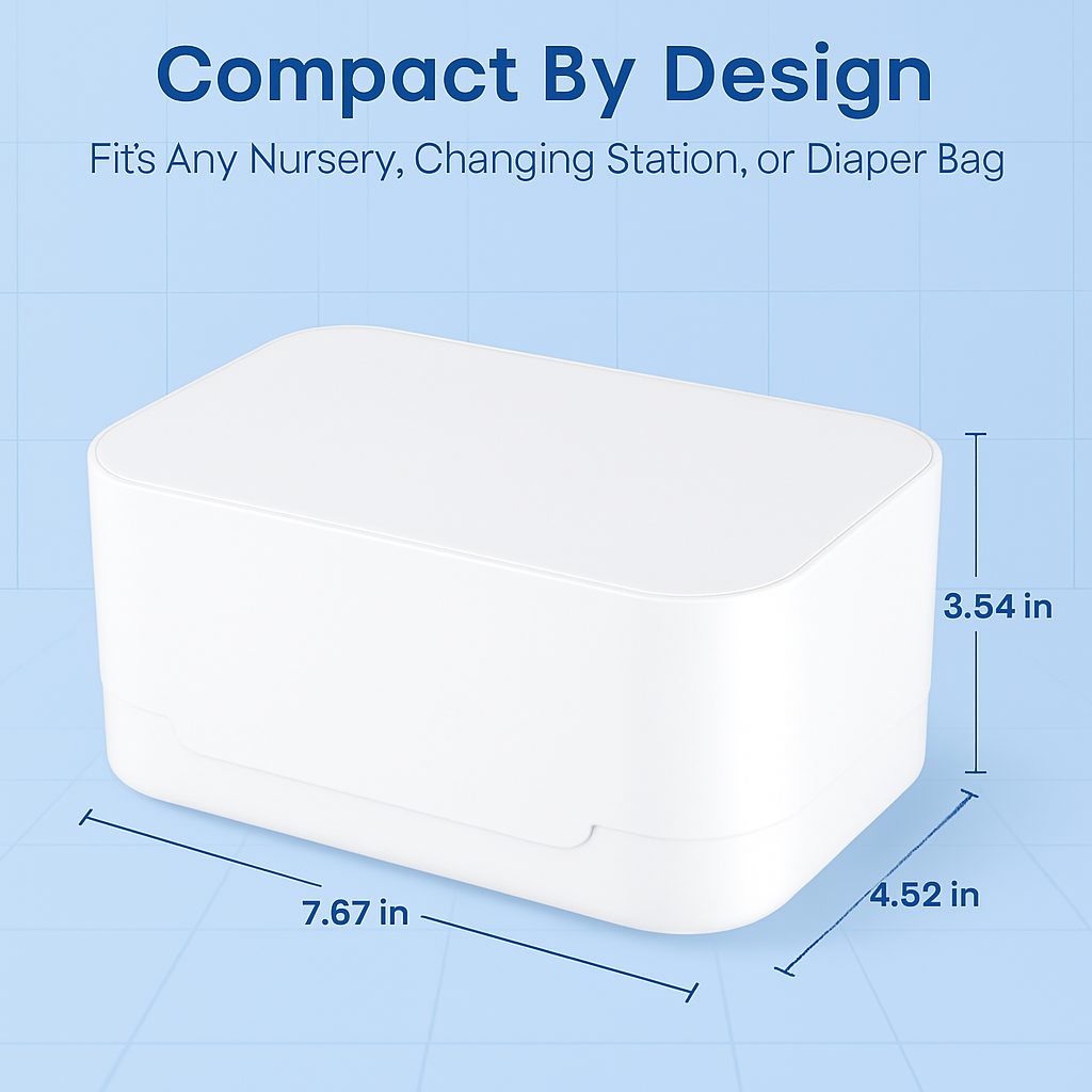 Baby Wipe Warmer with Night Light and 3 Temperature Settings