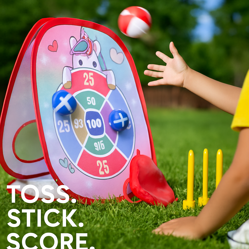 5 in 1 Bean Bag Toss Game Toy for Outdoor Fun