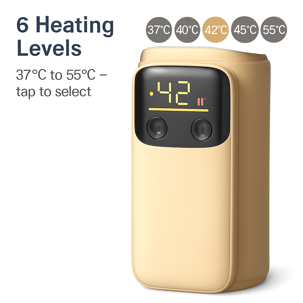 Portable Bottle Warmer with Night Light On-the-Go