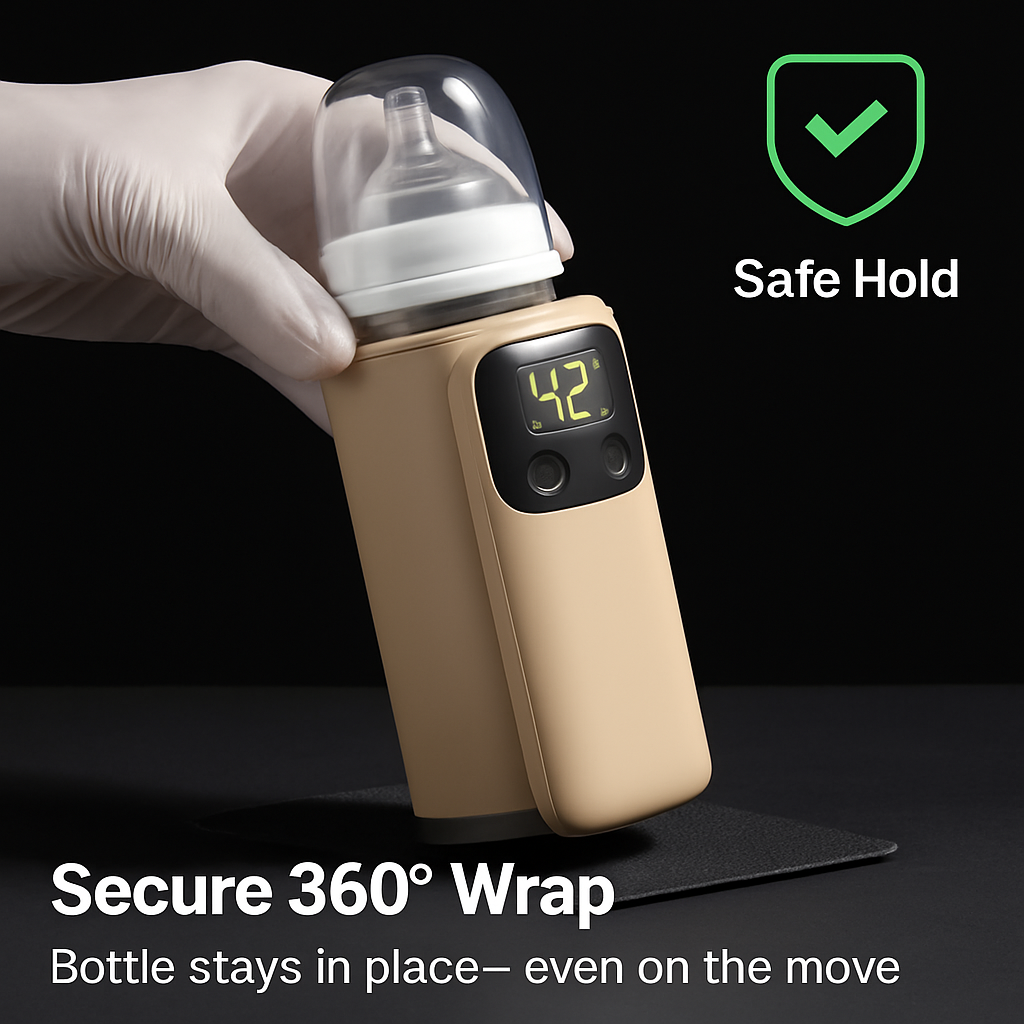Portable Bottle Warmer with Night Light On-the-Go