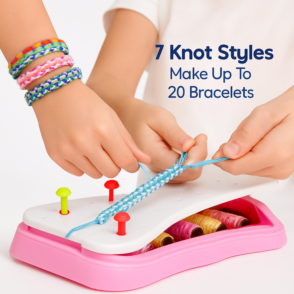Bracelet Making Kit - DIY Craft Set for Kids, Travel Fun