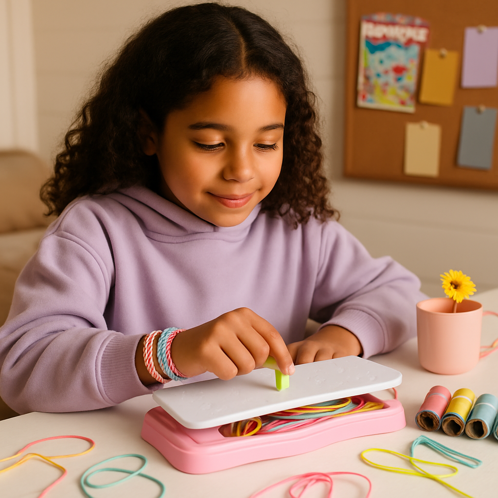 Bracelet Making Kit - DIY Craft Set for Kids, Travel Fun