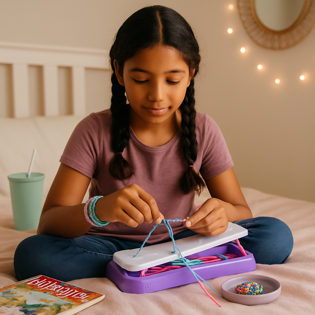 Bracelet Making Kit - DIY Craft Set for Kids, Travel Fun