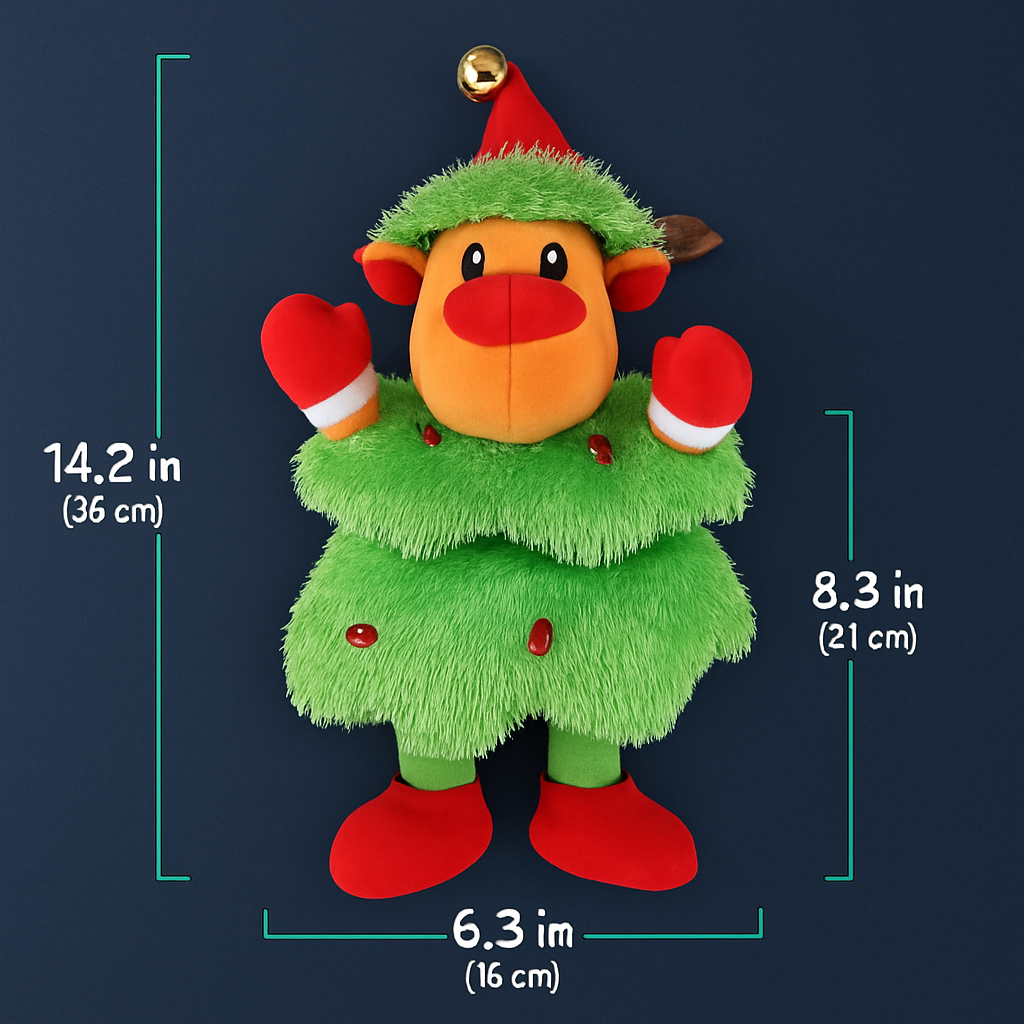 Electric Dancing Snowman Plush Toy - Talking & Singing