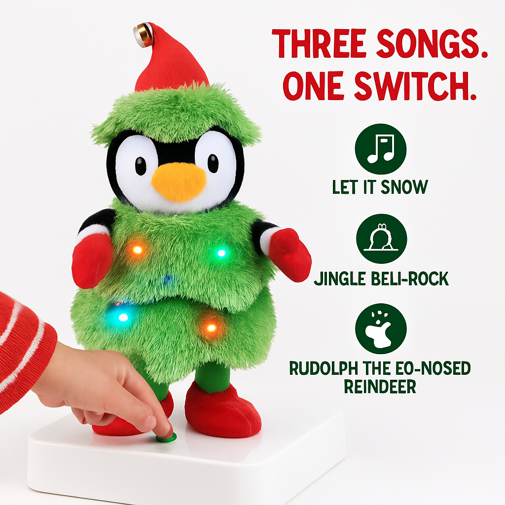 Electric Dancing Snowman Plush Toy - Talking & Singing
