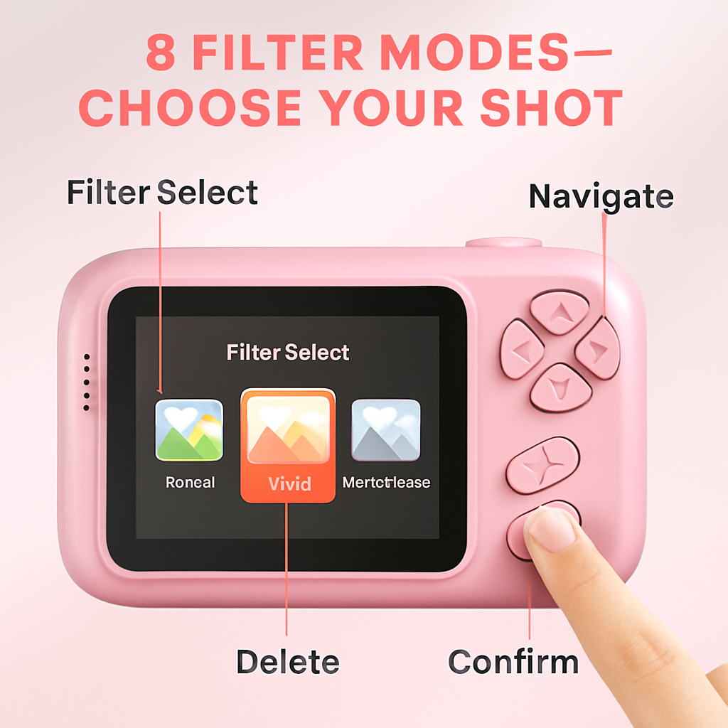 Kids Digital Camera with Flip Lens for Kids