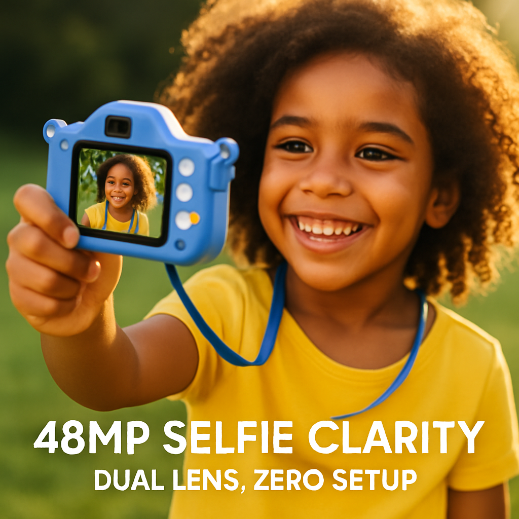 Dinosaur Kids Selfie Camera with Cartoon Case