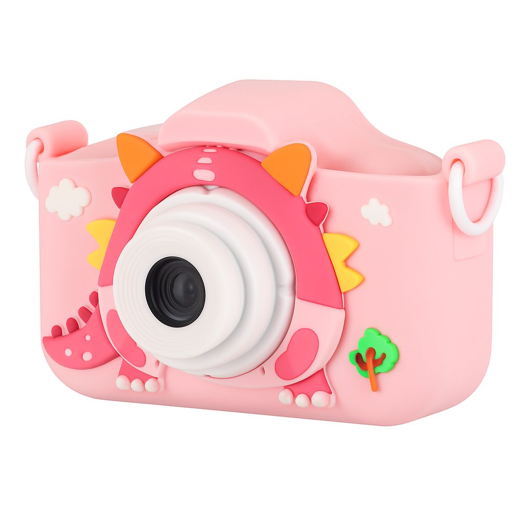 Dinosaur Kids Selfie Camera with Cartoon Case