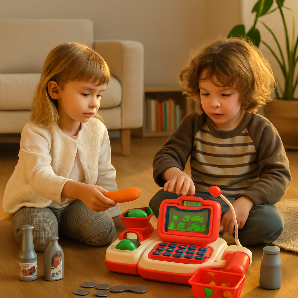 Cash Register Pretend Play Toy with Scanner