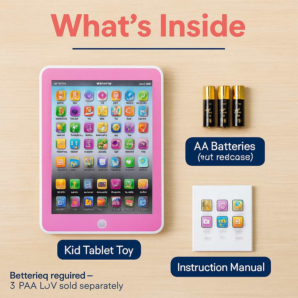 Educational Kids Tablet Toy for Learning and Play