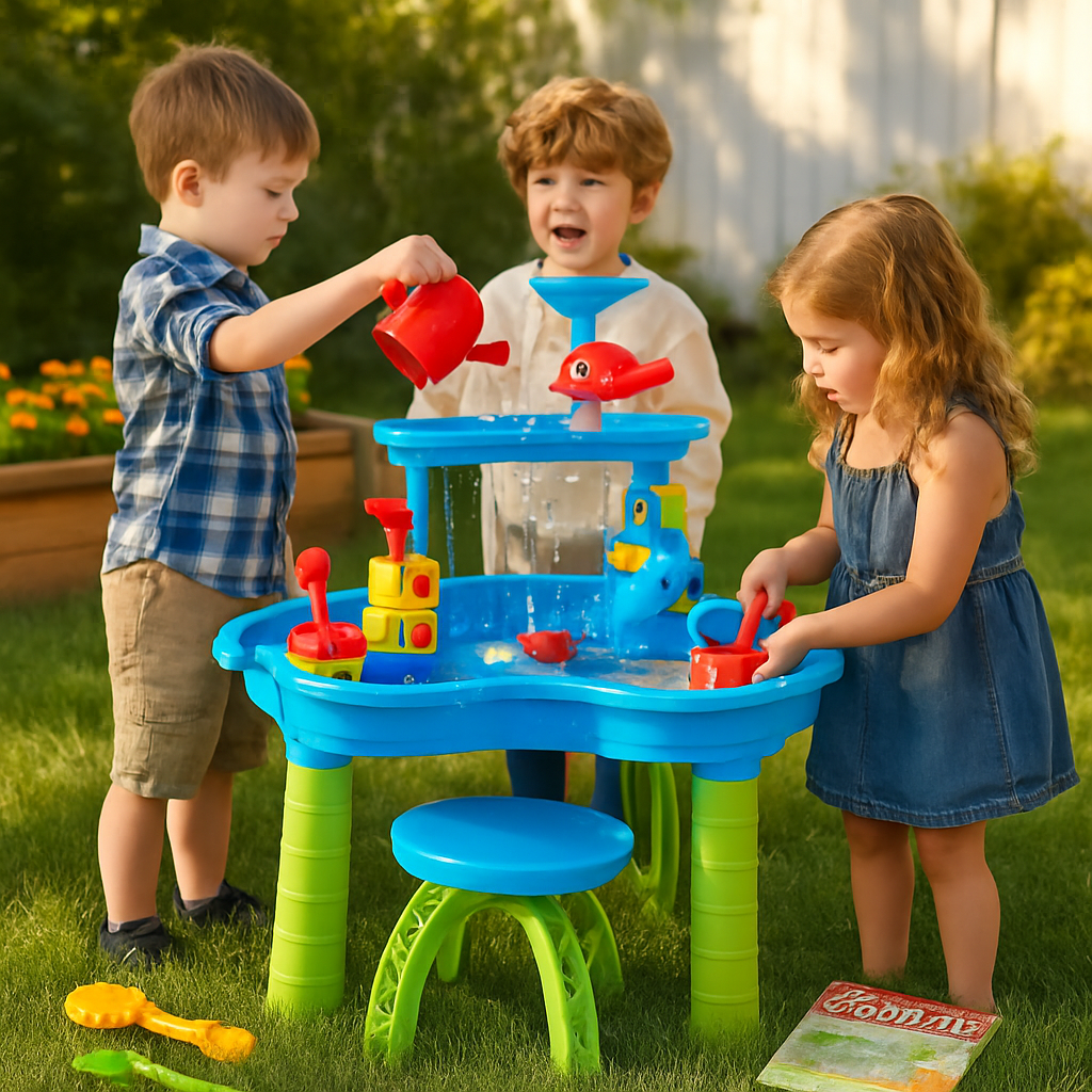 Kid Sand Water Table Rain Shower Play Table