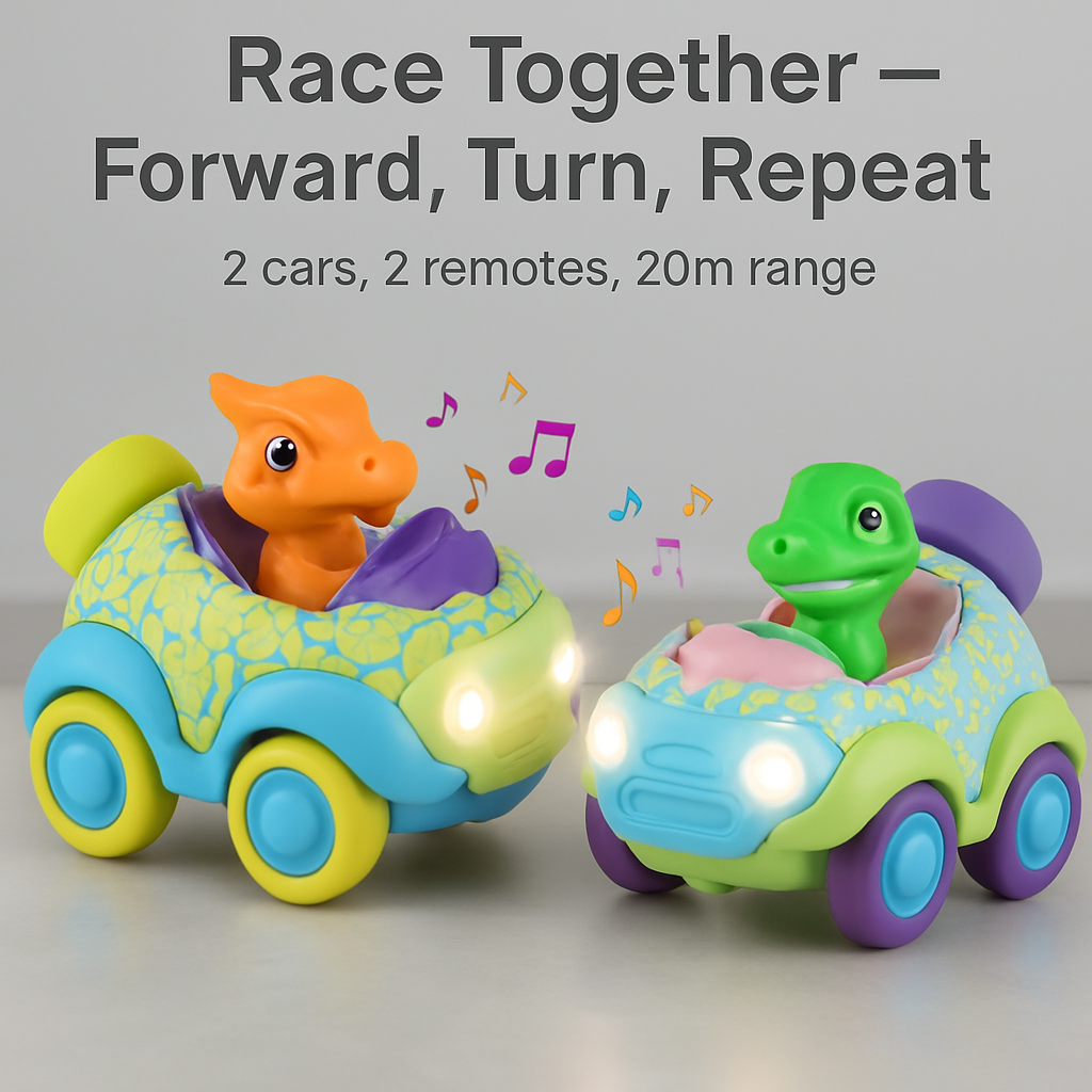 Dinosaur Remote Control Cars for Toddlers