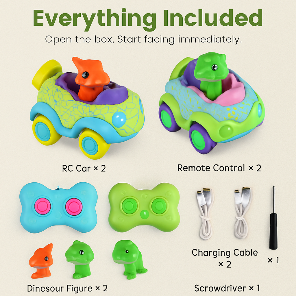 Dinosaur Remote Control Cars for Toddlers