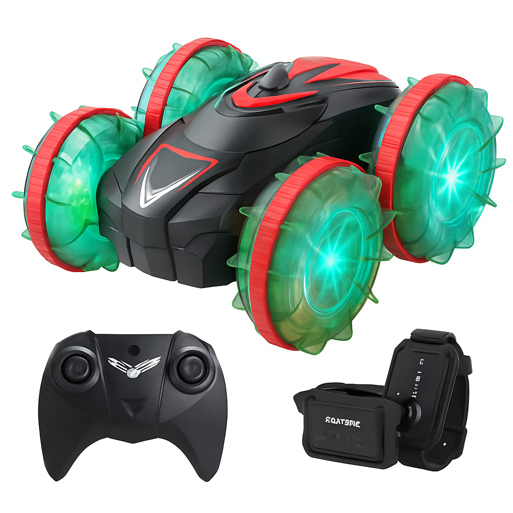 Amphibious RC Car with Stunts and Light Effects