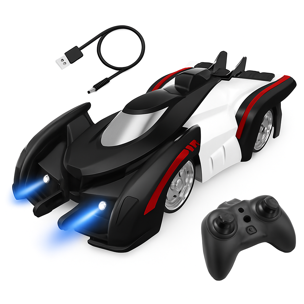 Wall Climbing RC Car with Lights and Remote Control