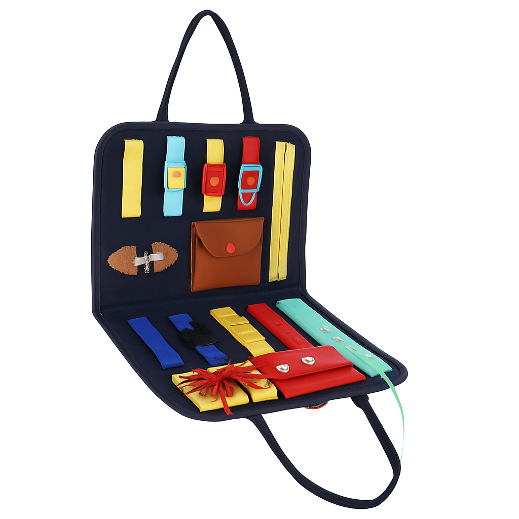 Kids Busy Board: Sensory Montessori Toy for 1-6