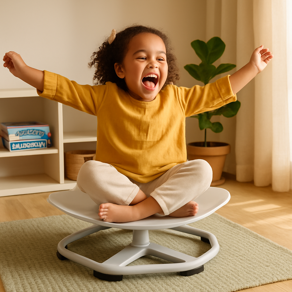 Kids Spinning Chair for Sensory Play and Balance