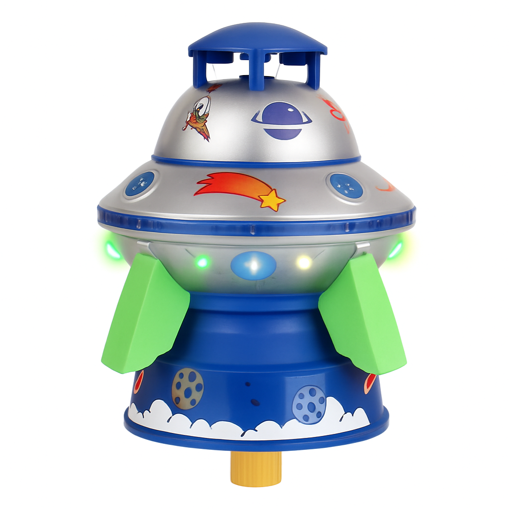 UFO Water Sprinkler with LED Lights Toy Outdoor
