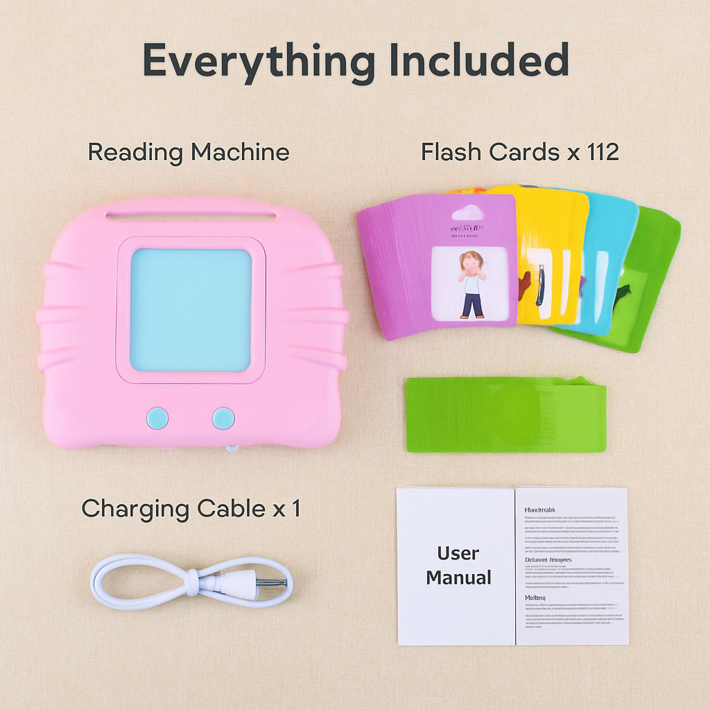 Kids Talking Flash Cards – 224 Word Learning Kit
