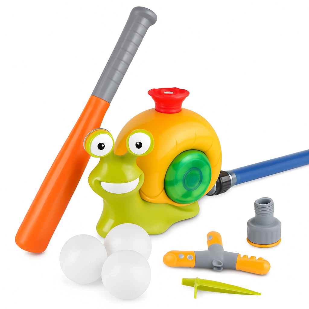 2-in-1 Snail Water Sprinkler Baseball Toy