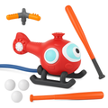 Water Sprinkler Baseball Helicopter Toy for Kids