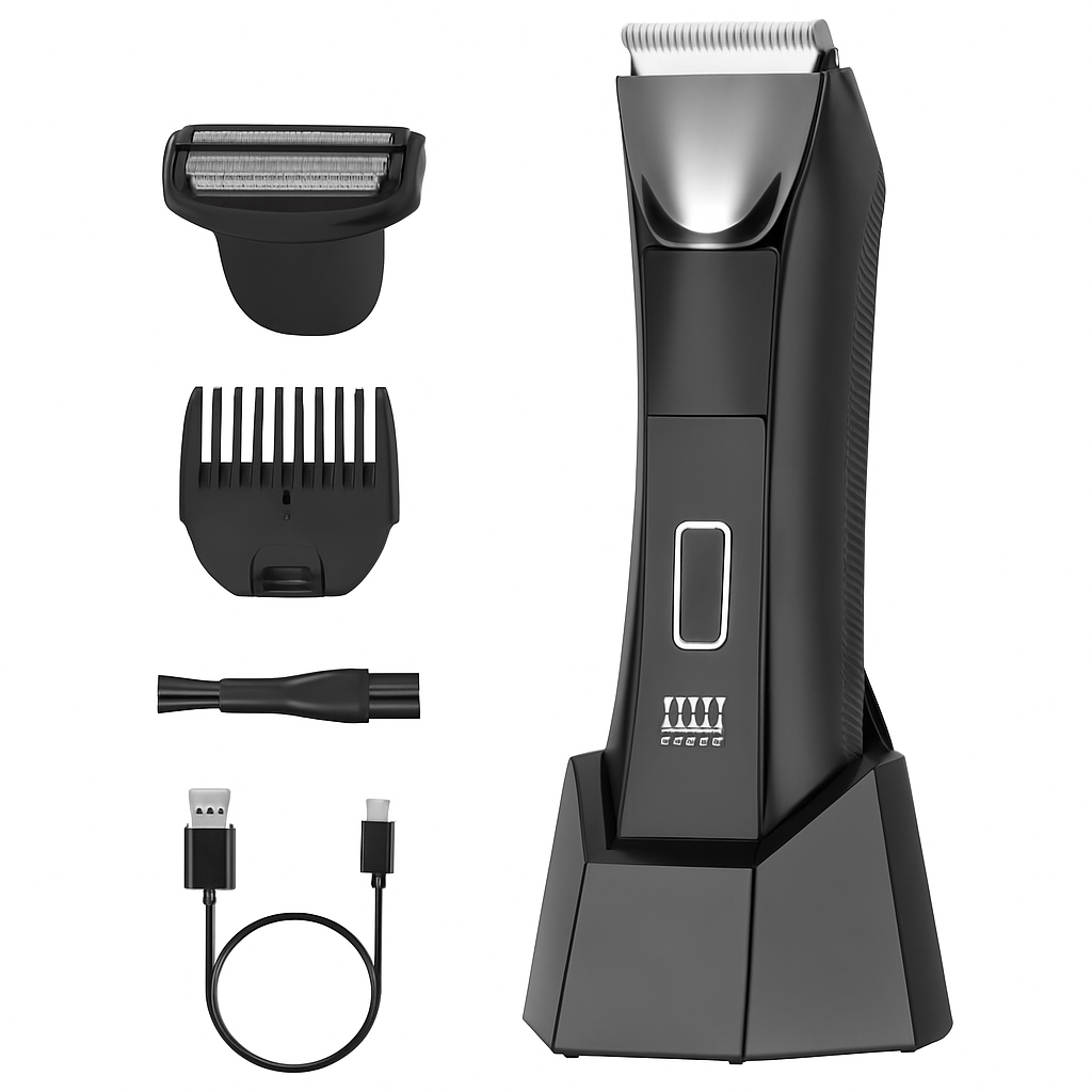 2-in-1 Electric Body Trimmer with LED Light