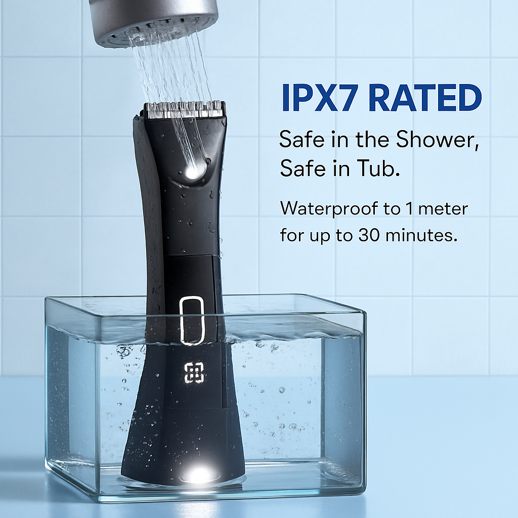 2-in-1 Electric Body Trimmer with LED Light