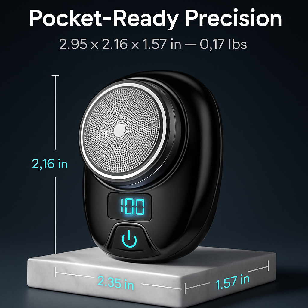 Portable Electric Shaver for Men - Compact, Painless