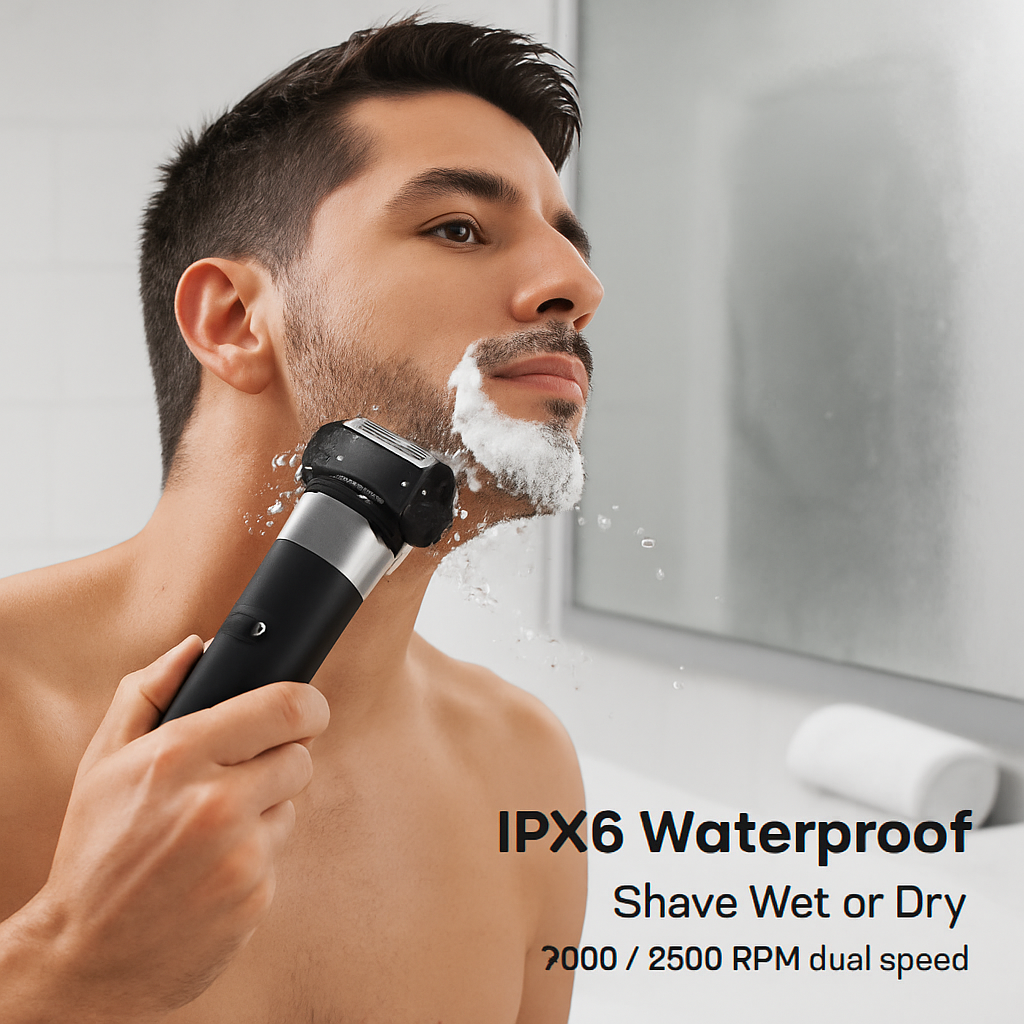 Electric Foil Face Shaver with 5 Precision Blades