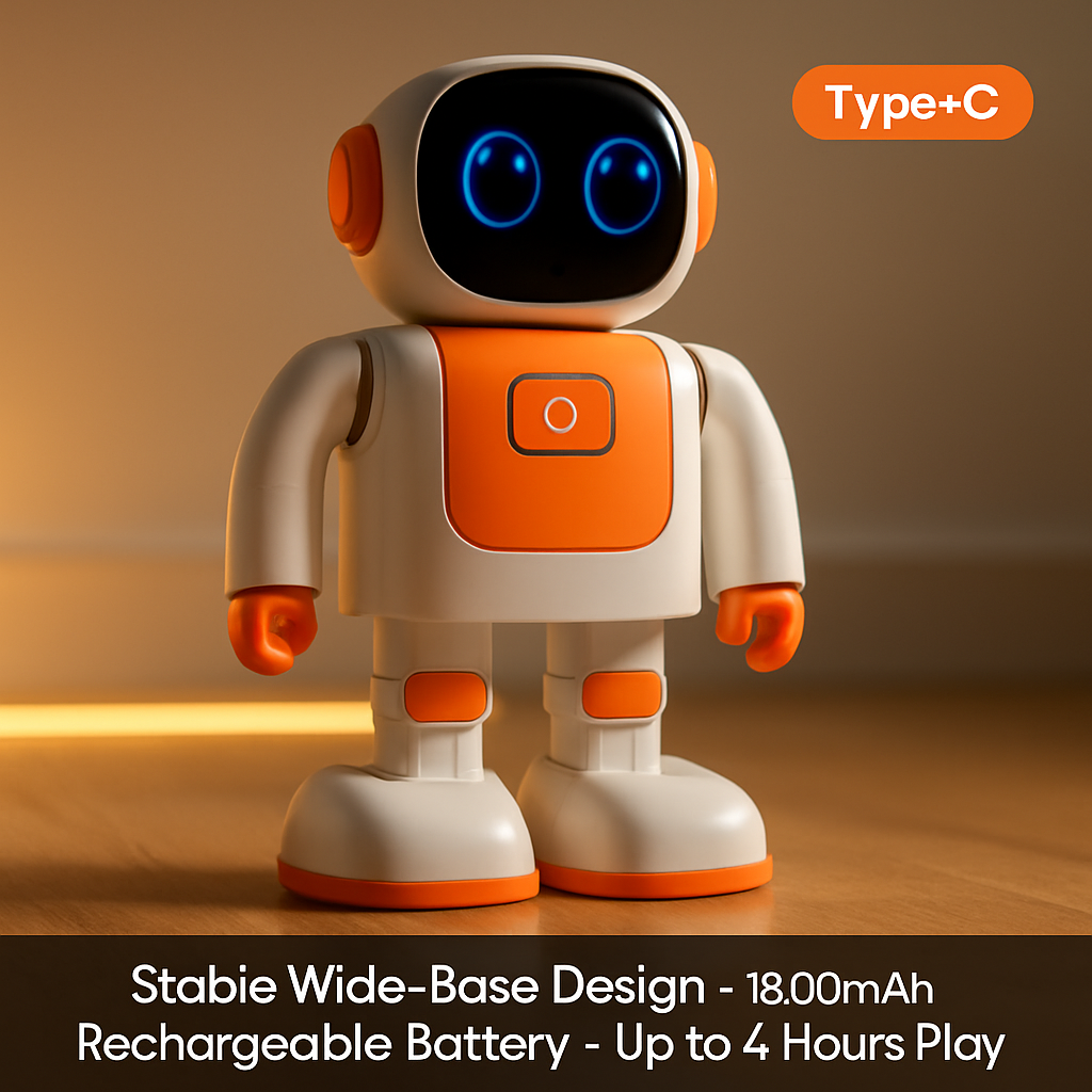 AI Dancing Robot Toy Smart Interactive Learning & Entertainment Robot for Kids
with Bluetooth Music Programmable Moves Voice Assistant