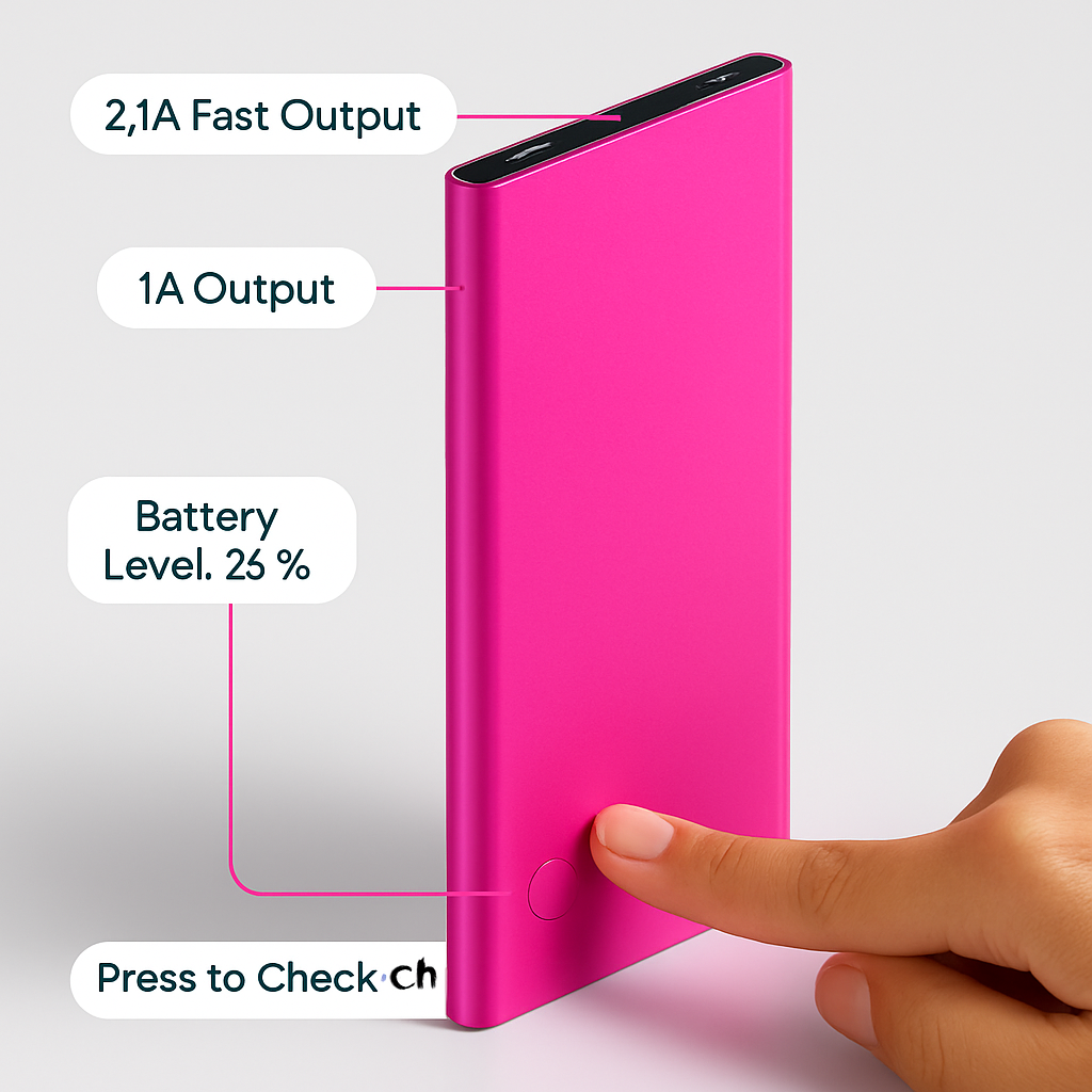 Power Bank Ultra-thin External Battery Pack