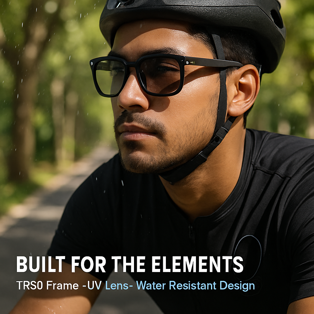 AI Smart Glasses Video Recording Sunglasses with Camera and Audio 8MP HD1080P Real Time Translation 139 Languages Voice Assistant AI Photo Recognition