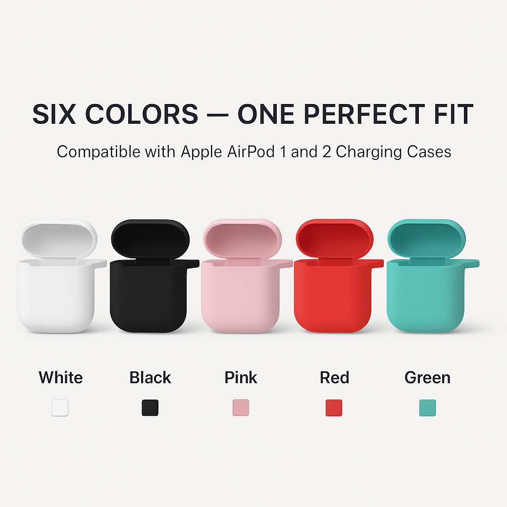Case with Silicone Cover, Strap and Ear Hooks