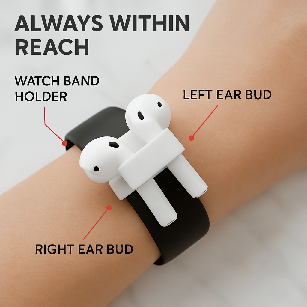 Case with Silicone Cover, Strap and Ear Hooks