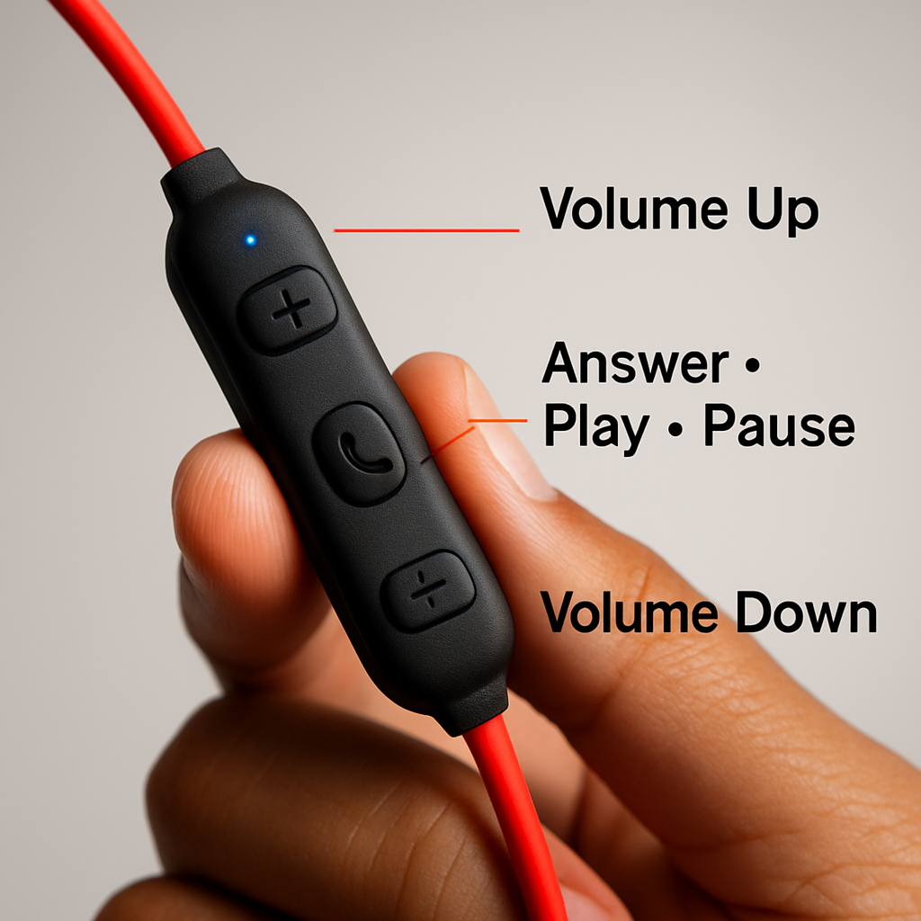 In-Ear Headphones for Sports with Secure Fit