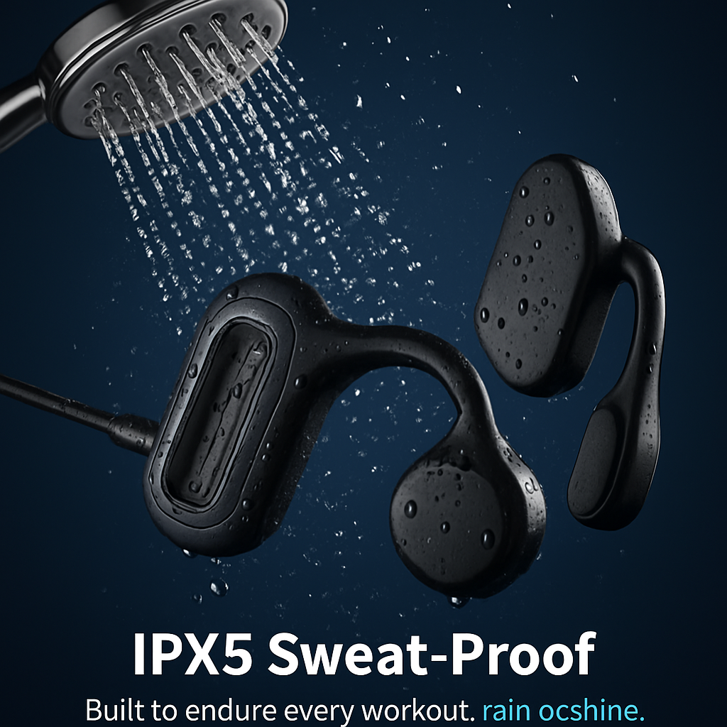 Wireless Bone Conduction Headphone Open Ear Sports Headset