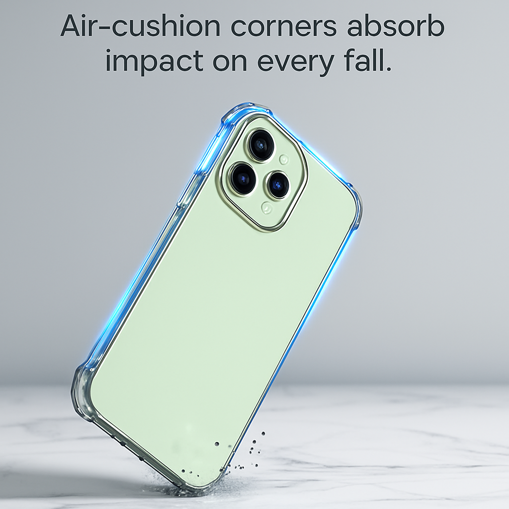 Shockproof Clear Phone Case for iPhone - Protective & Clear