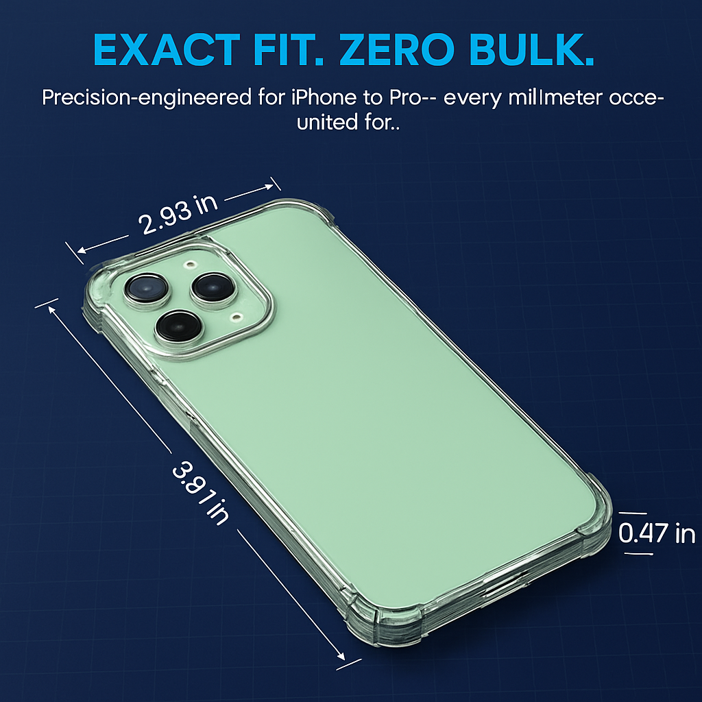 Shockproof Clear Phone Case for iPhone - Protective & Clear