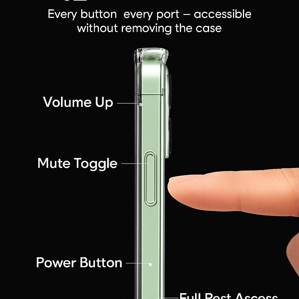 Shockproof Clear Phone Case for iPhone - Protective & Clear