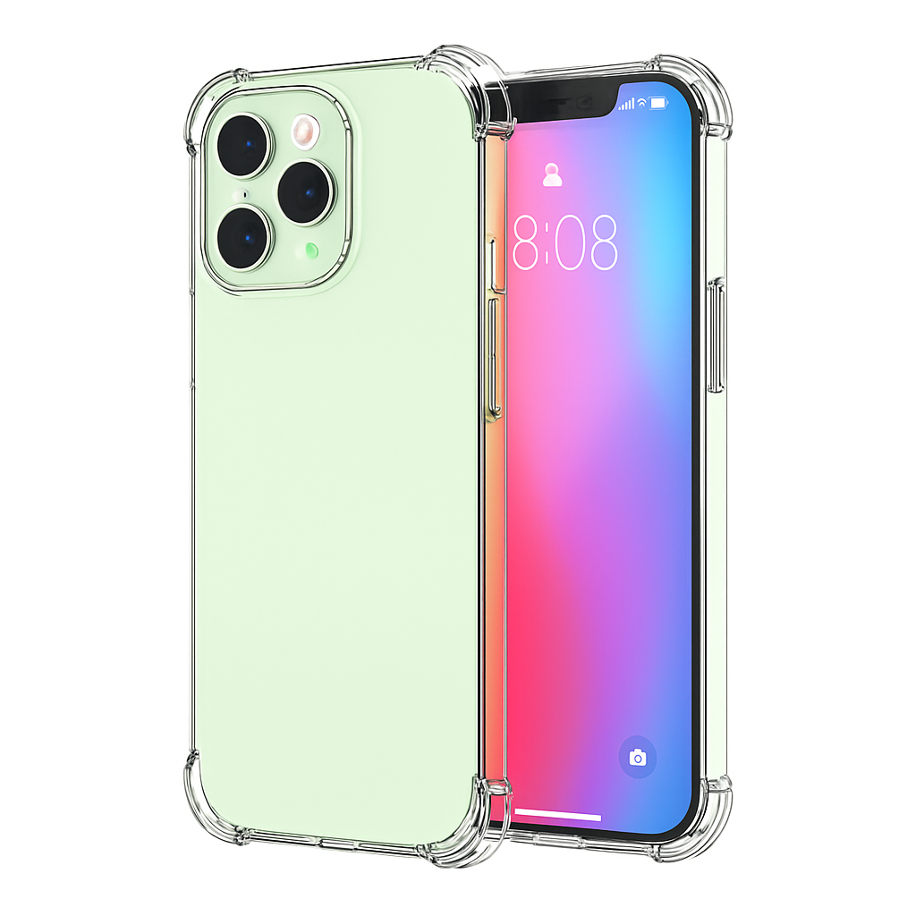 Shockproof Clear Phone Case for iPhone - Protective & Clear