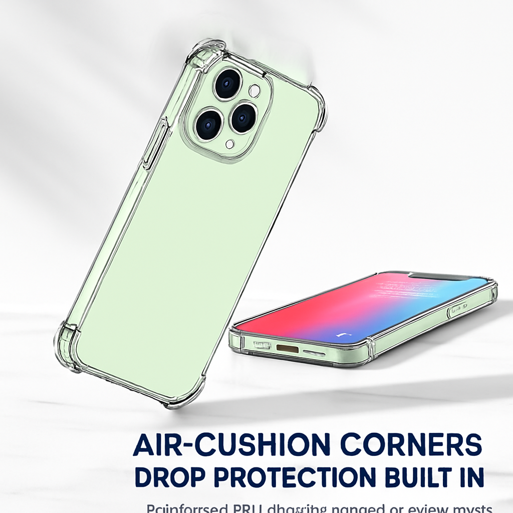 Shockproof Clear Phone Case for iPhone - Protective & Clear