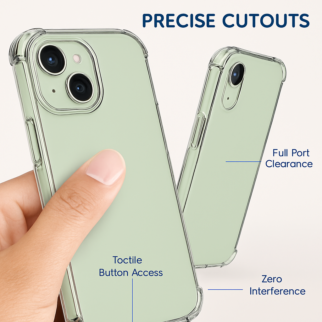 Shockproof Clear Phone Case for iPhone - Protective & Clear