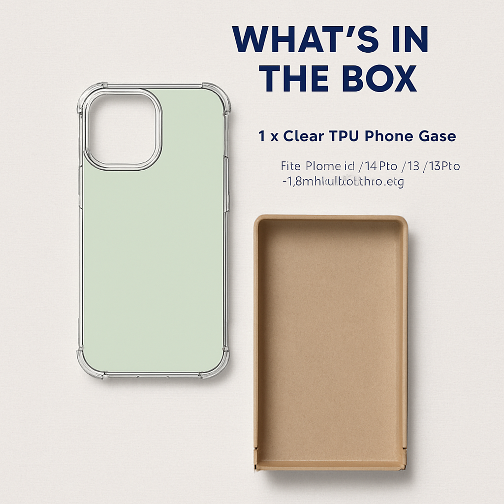 Shockproof Clear Phone Case for iPhone - Protective & Clear