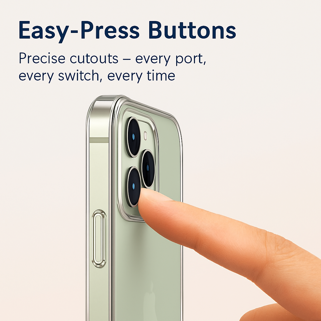 Shockproof Clear Phone Case for iPhone - Protective & Clear
