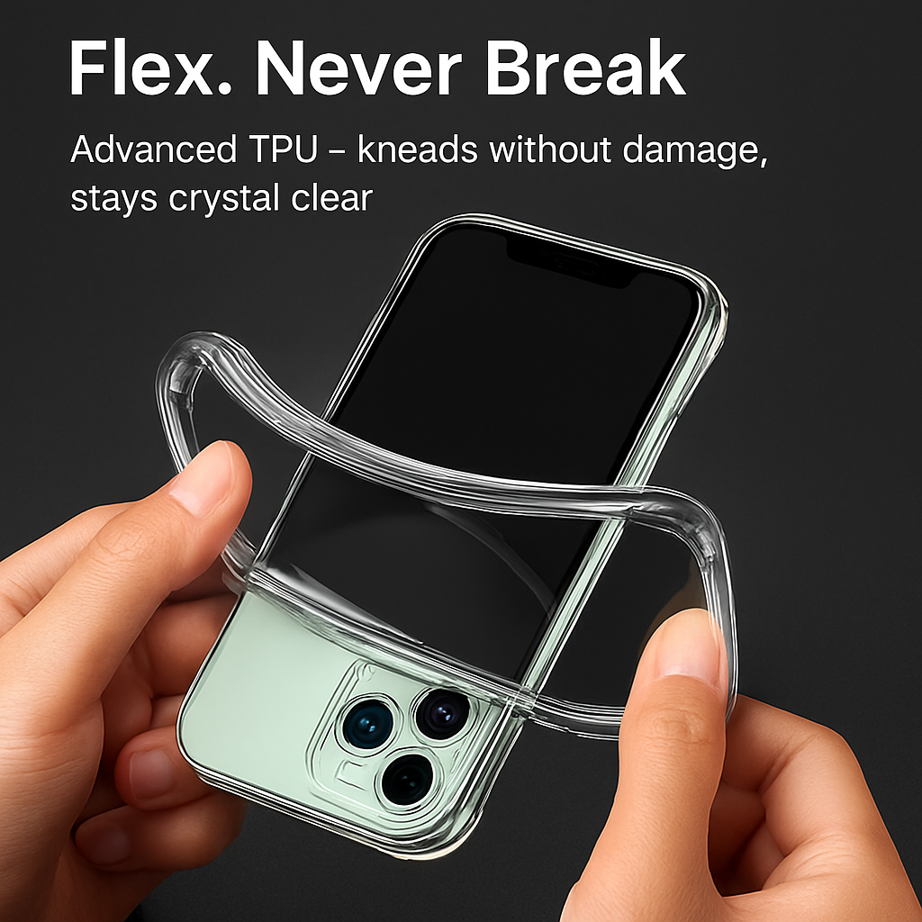 Shockproof Clear Phone Case for iPhone - Protective & Clear