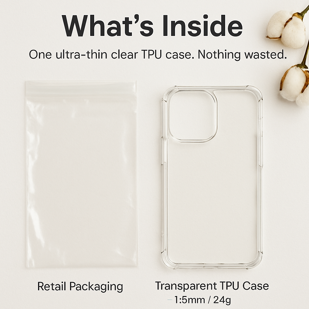 Shockproof Clear Phone Case for iPhone - Protective & Clear