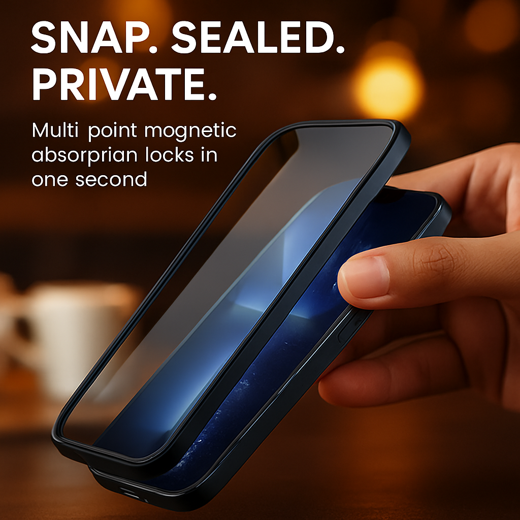 Privacy Magnetic Phone Case 360° Anti-Spy Full Protection