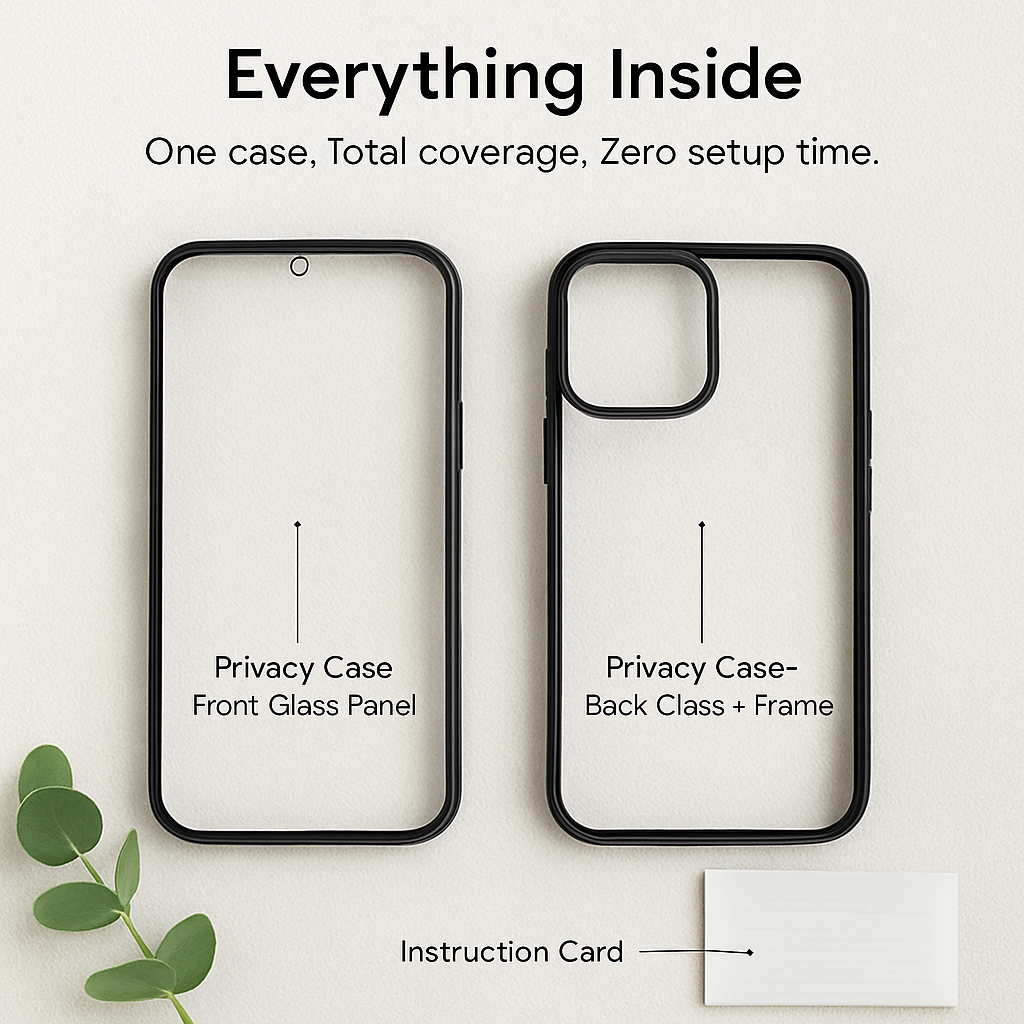 Privacy Magnetic Phone Case 360° Anti-Spy Full Protection
