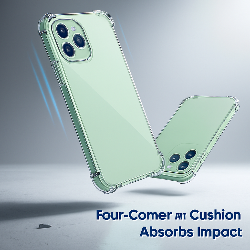 Shockproof Clear Phone Case for iPhone - Protective & Clear