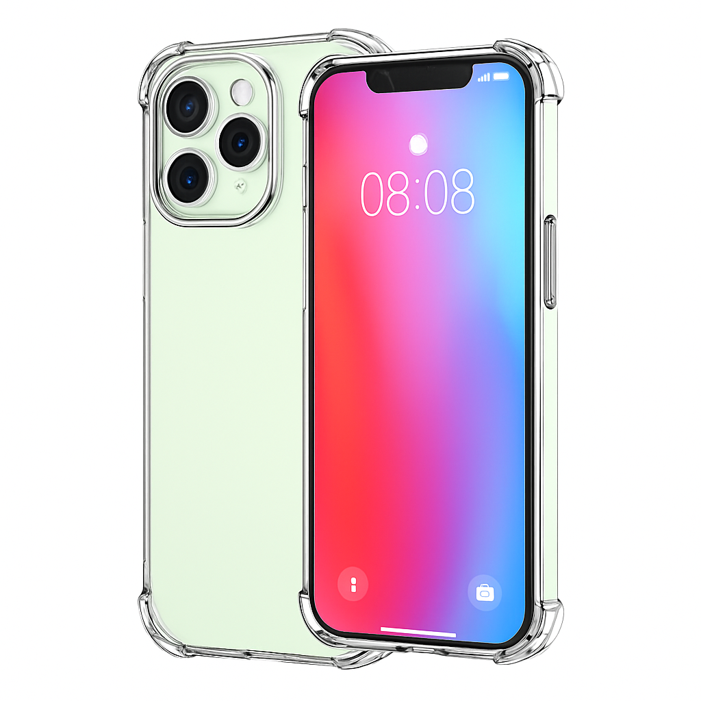 Shockproof Clear Phone Case for iPhone - Protective & Clear
